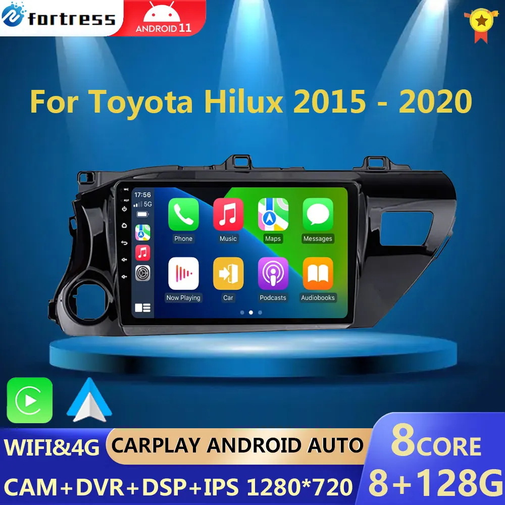 2Din Car Radio Multimedia Player For Toyota Hilux Pick Up AN120 2016 - 2020 Android 12 4G GPS Navigation Head Unit Carplay
2Din Car Radio Multimedia Player For Toyota Hilux Pick Up AN120 2016 - 2020 Android 12 4G GPS Navigation Head Unit Carplay