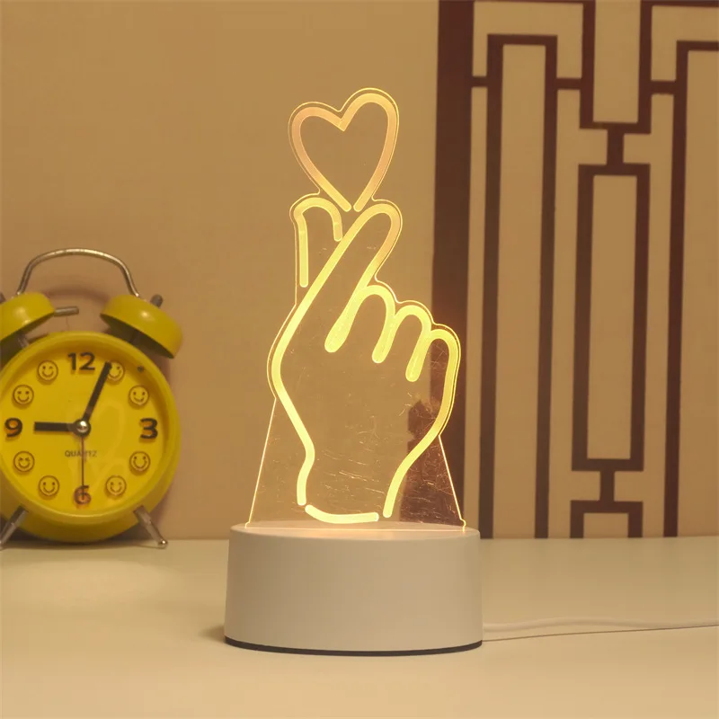 Wedding Birthday Gift Love 3D Acrylic Neon Sign USB Led Lamp Children's Night Lights Table Lamp Valentines Day Bedside Lamp
Wedding Birthday Gift Love 3D Acrylic Neon Sign USB Led Lamp Children's Night Lights Table Lamp Valentines Day Bedside Lamp