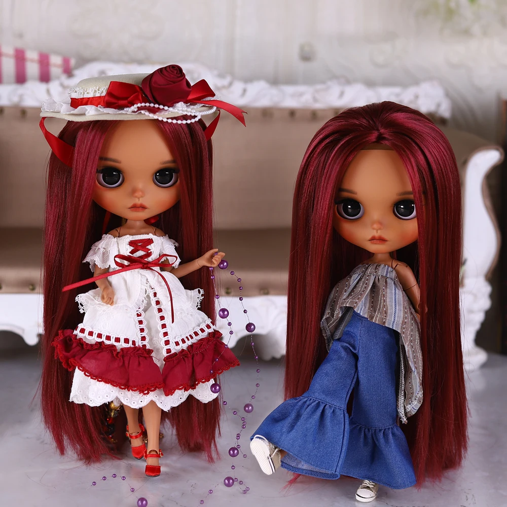 ICY DBS Blyth 1/6 30cm Tan Skin Matte Finish Hand-Painted Makeup BJD Doll Set SD
ICY DBS Blyth 1/6 30cm Tan Skin Matte Finish Hand-Painted Makeup BJD Doll Set SD