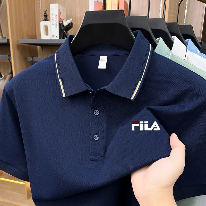 High Quality Men's New Solid Color Polo Shirt Lapel Short Sleeve Original Print T-shirt Summer Breathable Comfort Men's Clothing
High Quality Men's New Solid Color Polo Shirt Lapel Short Sleeve Original Print T-shirt Summer Breathable Comfort Men's Clothing