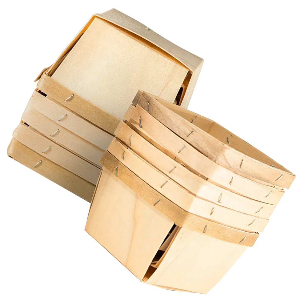 10 Pcs Organizer Storage Basket Fruit Bowls Wooden Picking Bread Baskets for Serving
10 Pcs Organizer Storage Basket Fruit Bowls Wooden Picking Bread Baskets for Serving