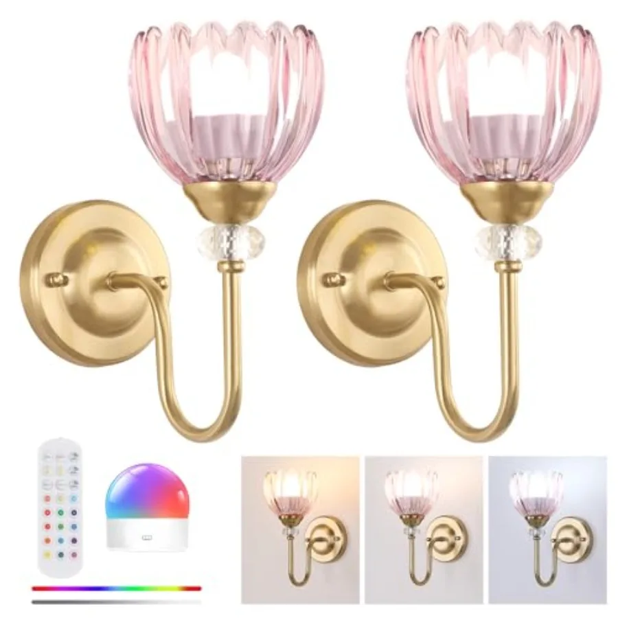 Set of 2 Vintage Battery Operated Wall Sconce Rechargeable Wall Lamp with 5000mAh Battery and Remote Control Dimmable Wall Ligh
Set of 2 Vintage Battery Operated Wall Sconce Rechargeable Wall Lamp with 5000mAh Battery and Remote Control Dimmable Wall Ligh