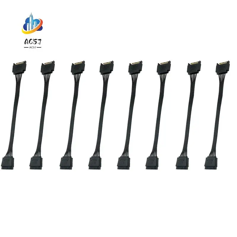 AC57-5-Wire SATA 15Pin Male To Female Power Extension Cable HDD SSD Supply For PC HDD SSD 18AWG
AC57-5-Wire SATA 15Pin Male To Female Power Extension Cable HDD SSD Supply For PC HDD SSD 18AWG