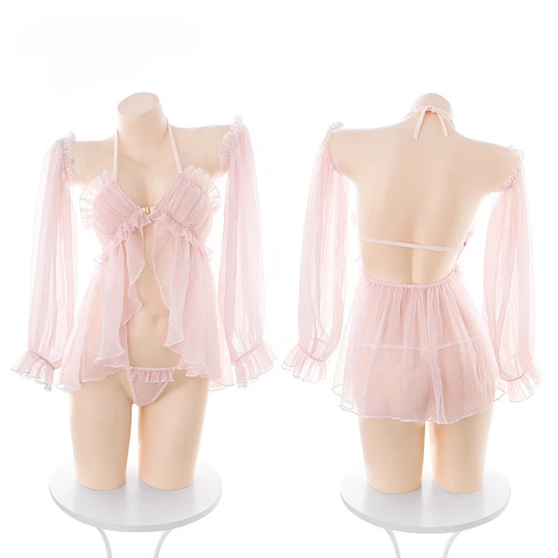 Soft Split Sexy Minidress Perspective Seduction Princess Nightdress Cosplay Lingerie Backless Pajamas Set Erotic Underwear Woman
Soft Split Sexy Minidress Perspective Seduction Princess Nightdress Cosplay Lingerie Backless Pajamas Set Erotic Underwear Woman