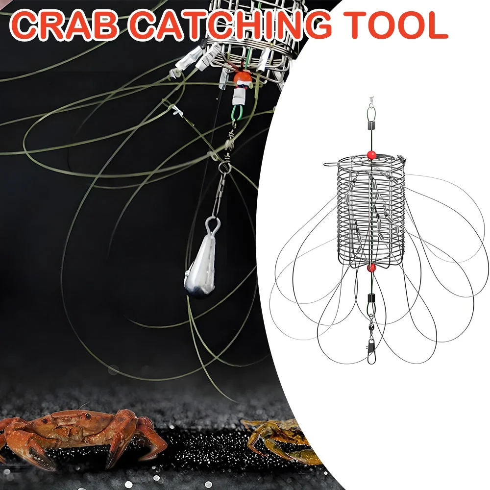 Fishing Catching Tool Bait Holder Minnow Trap Lobster Pot Eel Basket Fishing Gear for Blue Crabs Mussel Collector Mesh Net
Fishing Catching Tool Bait Holder Minnow Trap Lobster Pot Eel Basket Fishing Gear for Blue Crabs Mussel Collector Mesh Net