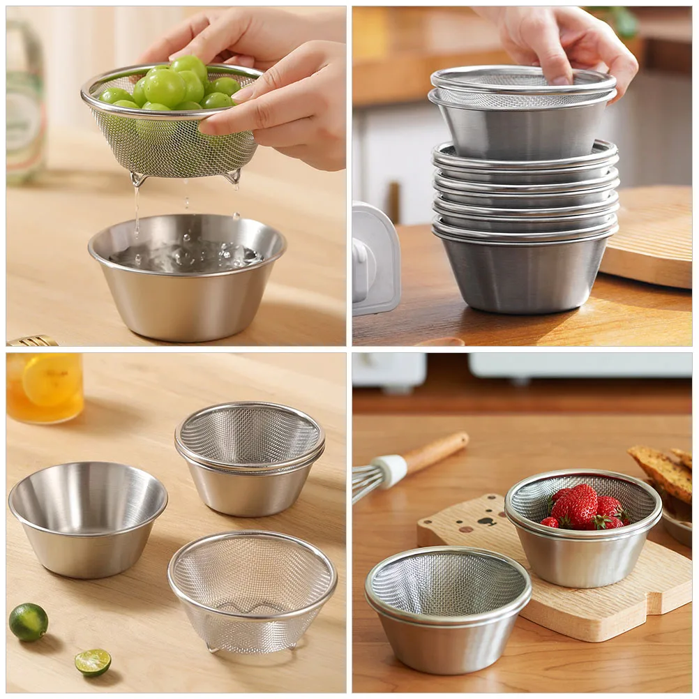 Stainless Steel Colander Strainer Fine Mesh Drain Basket Vegetable Fruit Washing Bowl Household Kitchen Accessory Rice Drainer
Stainless Steel Colander Strainer Fine Mesh Drain Basket Vegetable Fruit Washing Bowl Household Kitchen Accessory Rice Drainer