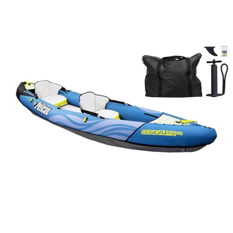 Recreational inflatable kayak for 1 or 2 persons: PVC material, blue color, ultra-compact foldable design with enhanced stabili
Recreational inflatable kayak for 1 or 2 persons: PVC material, blue color, ultra-compact foldable design with enhanced stabili