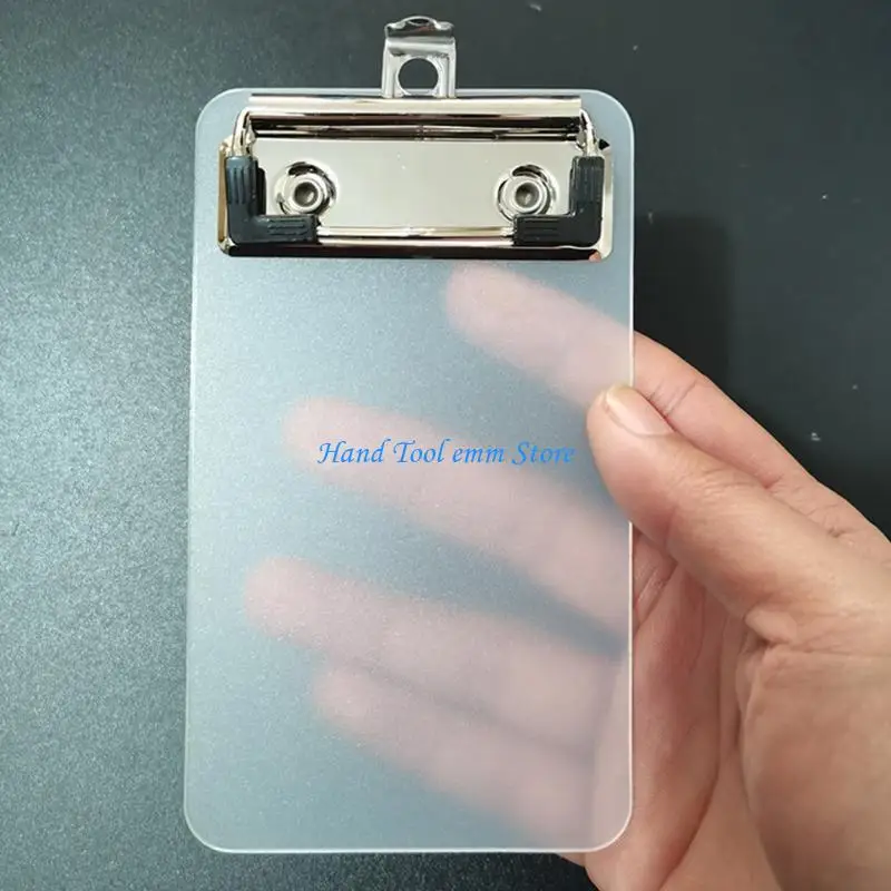 H37F Small Clipboard with Retactable Hanging Hook Portable Clipboard Metal Clip Clipboard 10x22cm Writing Board for Office
H37F Small Clipboard with Retactable Hanging Hook Portable Clipboard Metal Clip Clipboard 10x22cm Writing Board for Office