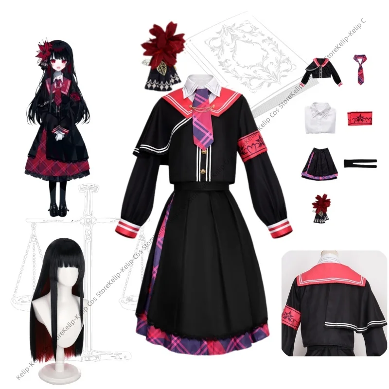 Shiro Nikaido Cosplay Costumes Magical Girl's Magical Trial Black Gothic Lolita Dress with Wig Full Set for Women
Shiro Nikaido Cosplay Costumes Magical Girl's Magical Trial Black Gothic Lolita Dress with Wig Full Set for Women