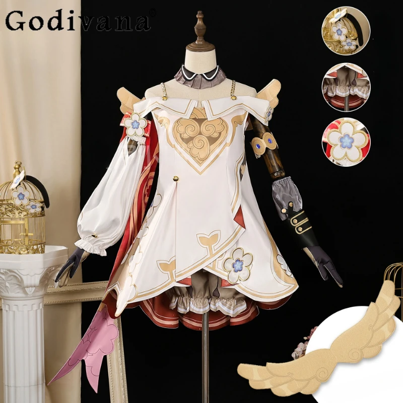 Star Rail Tribbie Cos Clothing for Women Cosplay Costume Wig Props Headwear Lolita Set Girls Full Short Set with Gold Accents
Star Rail Tribbie Cos Clothing for Women Cosplay Costume Wig Props Headwear Lolita Set Girls Full Short Set with Gold Accents