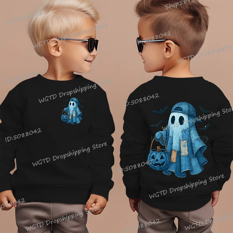 2025 Kids Halloween Boo Print Sweatshirts Fun Ghost Pumpkin Fashionable Children's Clothing Vintage Halloween Pullover Boys Gift
2025 Kids Halloween Boo Print Sweatshirts Fun Ghost Pumpkin Fashionable Children's Clothing Vintage Halloween Pullover Boys Gift
