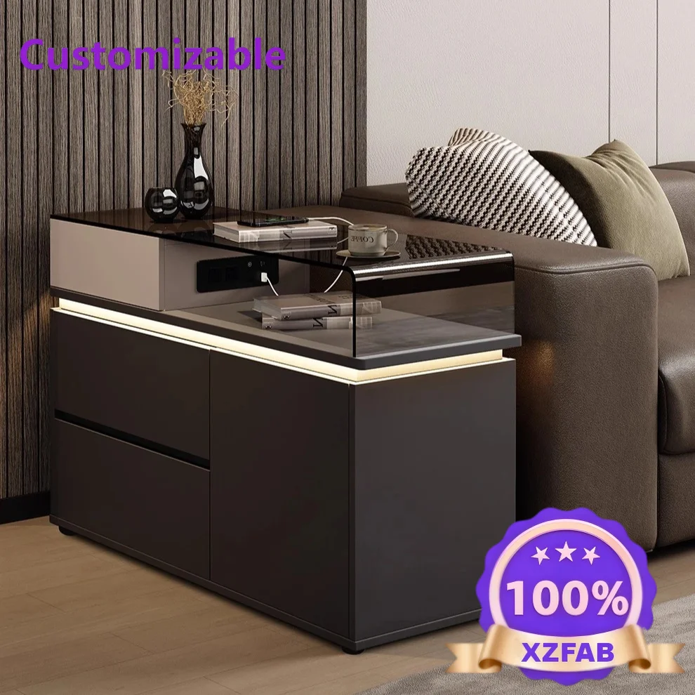 Factory Direct 2026 Top laterale Mobile Soggiorno Tavolo angolare per la casa Tavolino con presa e luce
Factory Direct 2026 Top laterale Mobile Soggiorno Tavolo angolare per la casa Tavolino con presa e luce