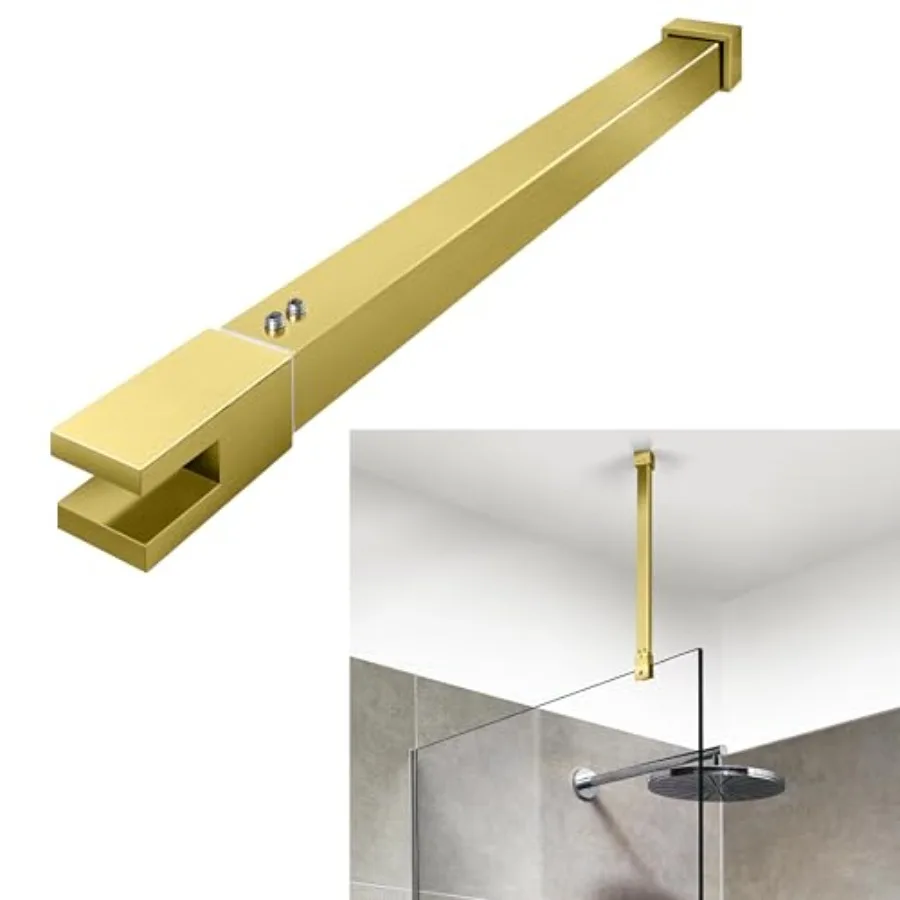 Shower Door Rod 18 1/5" 462mm -31 7/10"(805mm) Length Stainless Steel Ceiling-to-Glass Support Bar for 5/16"(8mm) to 3/8"(10mm)
Shower Door Rod 18 1/5" 462mm -31 7/10"(805mm) Length Stainless Steel Ceiling-to-Glass Support Bar for 5/16"(8mm) to 3/8"(10mm)