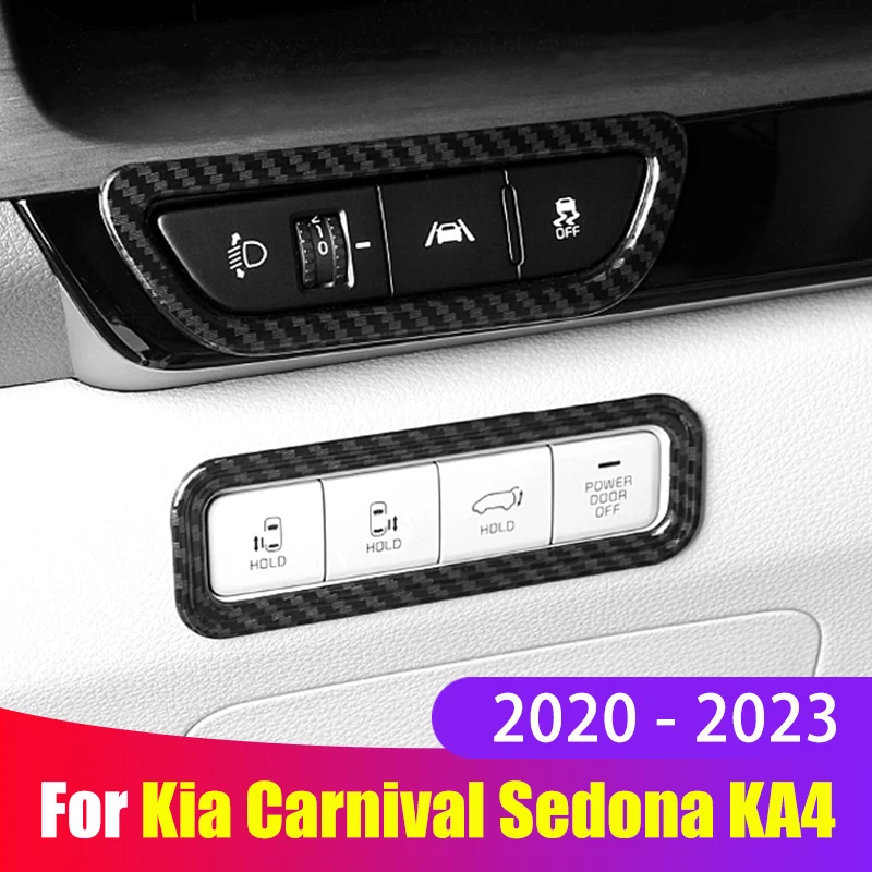 Carbon Fiber Headlight Switch Frame Cover For Kia Carnival Sedona KA4 2020 2021 2022 2023 Sticker Trim Car Styling Accessories
Carbon Fiber Headlight Switch Frame Cover For Kia Carnival Sedona KA4 2020 2021 2022 2023 Sticker Trim Car Styling Accessories