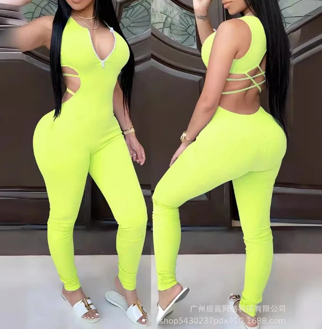 Sexy Elegant New Fashion 2024 Summer Casual Long Jumpsuits One Pieces Sleeveless Backless Cross Fitting Jumpsuit
Sexy Elegant New Fashion 2024 Summer Casual Long Jumpsuits One Pieces Sleeveless Backless Cross Fitting Jumpsuit