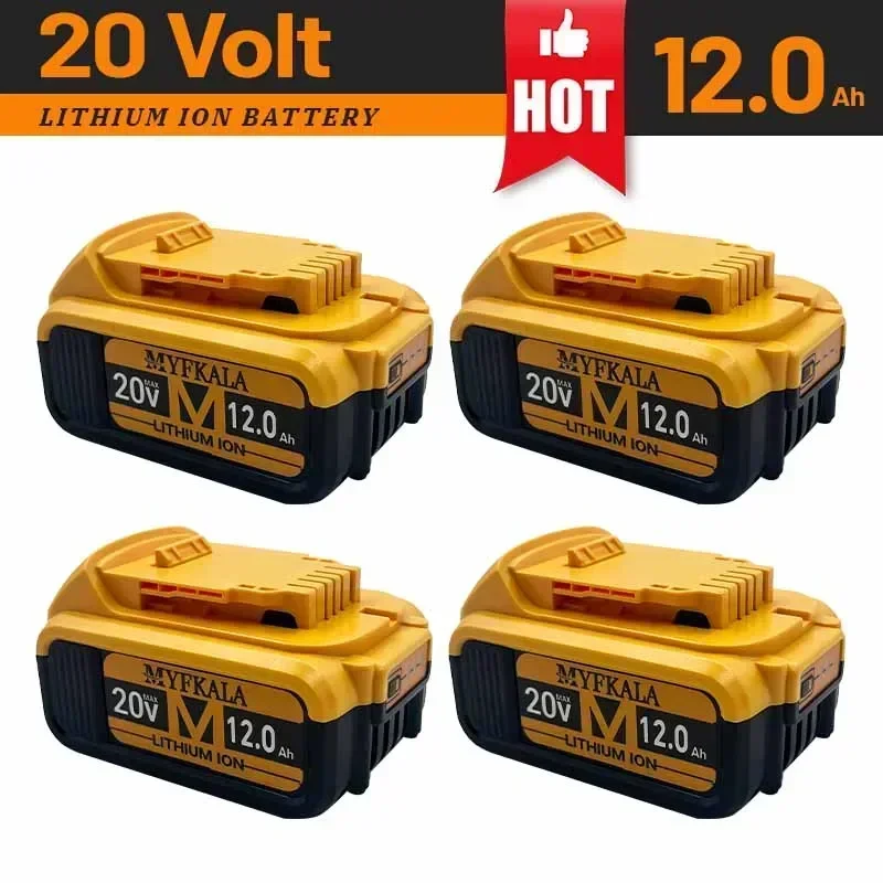 New 2025 100% Original 12000mAh 20V for Dewalt Power Tool Battery DCB206 20V 12.0Ah Battery DCB206 20V Battery DCB205 DCB200
New 2025 100% Original 12000mAh 20V for Dewalt Power Tool Battery DCB206 20V 12.0Ah Battery DCB206 20V Battery DCB205 DCB200