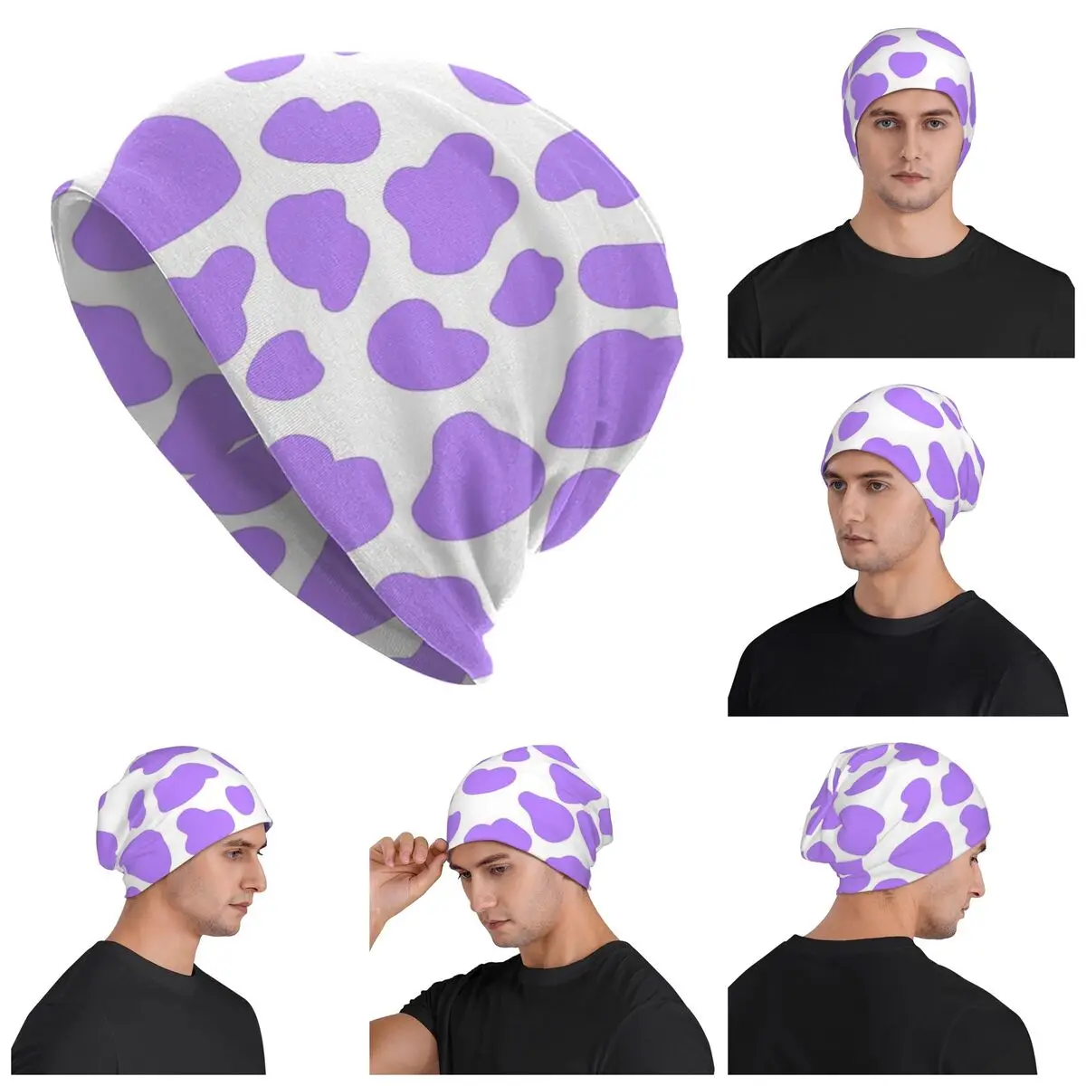 Purple Cow Hide Print Pattern Warm Knitted Cap Hip Hop Bonnet Hat Autumn Winter Outdoor Beanies Hats for Men Women Adult
Purple Cow Hide Print Pattern Warm Knitted Cap Hip Hop Bonnet Hat Autumn Winter Outdoor Beanies Hats for Men Women Adult