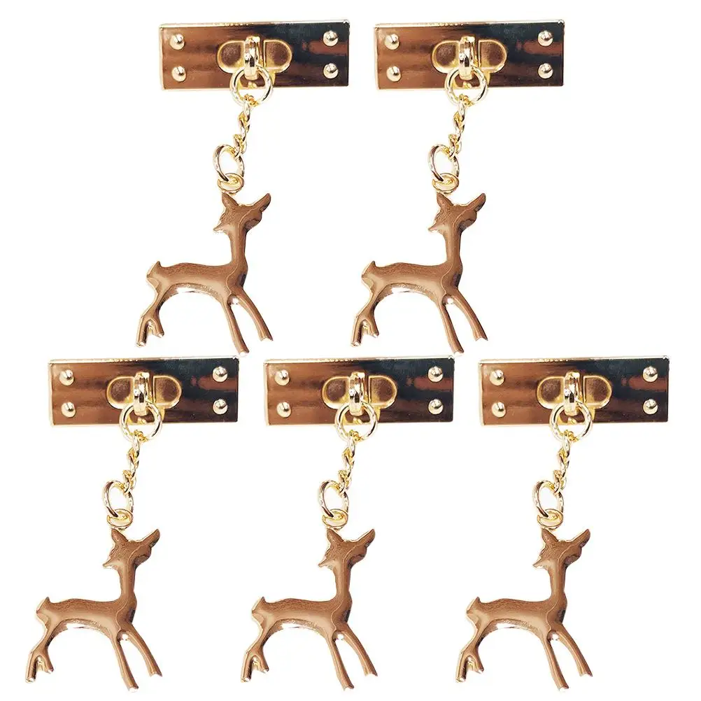 5pcs Deer Shaped Decorative Buckle Metal Craft Hardware Bag Purse DIY Clasp Closure Pendant For Handbag Accessories
5pcs Deer Shaped Decorative Buckle Metal Craft Hardware Bag Purse DIY Clasp Closure Pendant For Handbag Accessories