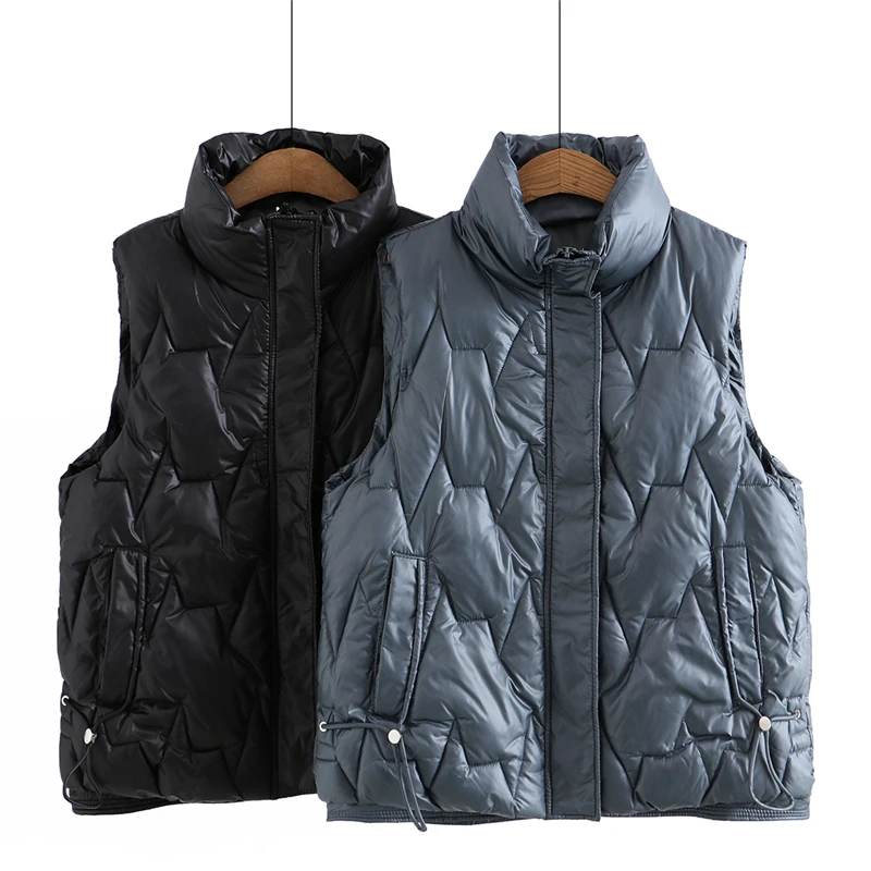 Women's Cotton Vest Jackets Fashion New Autumn Winter Waistcoat Pocket Drawstring Stand Collar High Quality All match Casual Top
Women's Cotton Vest Jackets Fashion New Autumn Winter Waistcoat Pocket Drawstring Stand Collar High Quality All match Casual Top