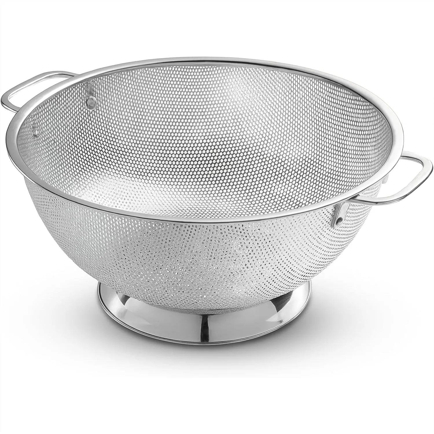 5 Qt Stainless Steel Colander with Handle for Pasta, Vegetables, and Fruit Draining
5 Qt Stainless Steel Colander with Handle for Pasta, Vegetables, and Fruit Draining