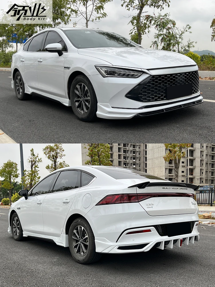 Модифицированная спортивная версия BYD Qin Plus Dmi/EV с подсветкой, маленьким окружающим пространством, передние и задние боковые юбки, задние крылья
Модифицированная спортивная версия BYD Qin Plus Dmi/EV с подсветкой, маленьким окружающим пространством, передние и задние боковые юбки, задние крылья