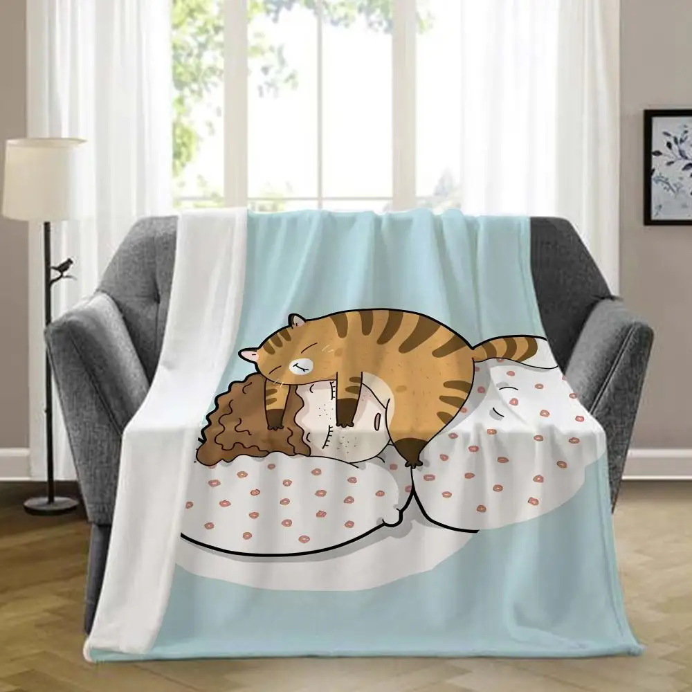 Sleeping cat Throw Blanket Aesthetic Art Flannel Blanket Portable Home Travel Camping Sofa Picnic Thickening Flannel Blanket
Sleeping cat Throw Blanket Aesthetic Art Flannel Blanket Portable Home Travel Camping Sofa Picnic Thickening Flannel Blanket