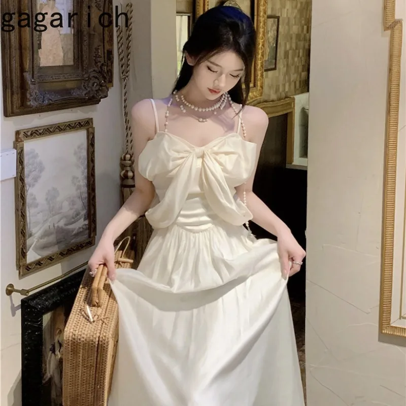 Gagarich Gentle Style Slim Bow Suspender 2025 Summer Women New High-end Fairy Temperament Waist Cinching Princess Sexy Dresses
Gagarich Gentle Style Slim Bow Suspender 2025 Summer Women New High-end Fairy Temperament Waist Cinching Princess Sexy Dresses