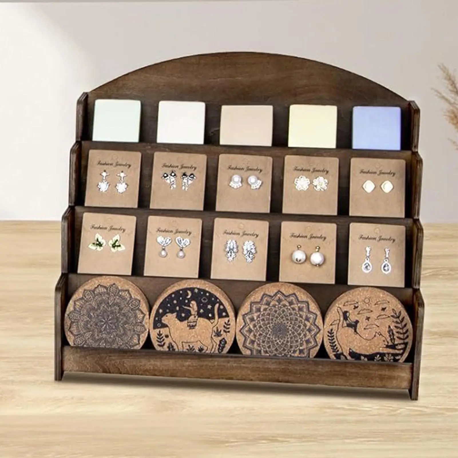 Trading Card Stand 4-Tier Countertop Notes Rack Baseball Card Stand for Desktop Table Sign Picture Party Business Cupcake Book
Trading Card Stand 4-Tier Countertop Notes Rack Baseball Card Stand for Desktop Table Sign Picture Party Business Cupcake Book