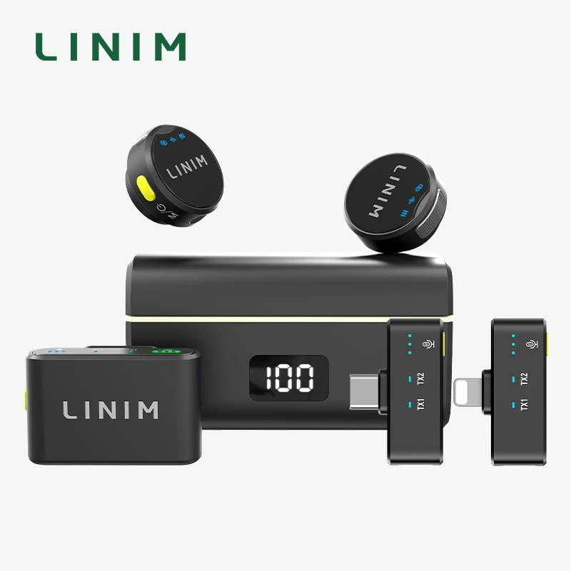 LINIM M8 Wireless Lavalier Microphone for Camera iPhone Type-C Noise Cancellation 23H Battery for Vlog Interview Live Streaming
LINIM M8 Wireless Lavalier Microphone for Camera iPhone Type-C Noise Cancellation 23H Battery for Vlog Interview Live Streaming