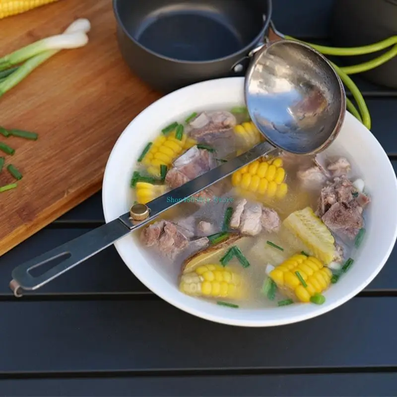 T3LD Folding Cooking Ladle for Soup, Portable Camping Cutlery, Outdoor Kitchen Gears
T3LD Folding Cooking Ladle for Soup, Portable Camping Cutlery, Outdoor Kitchen Gears