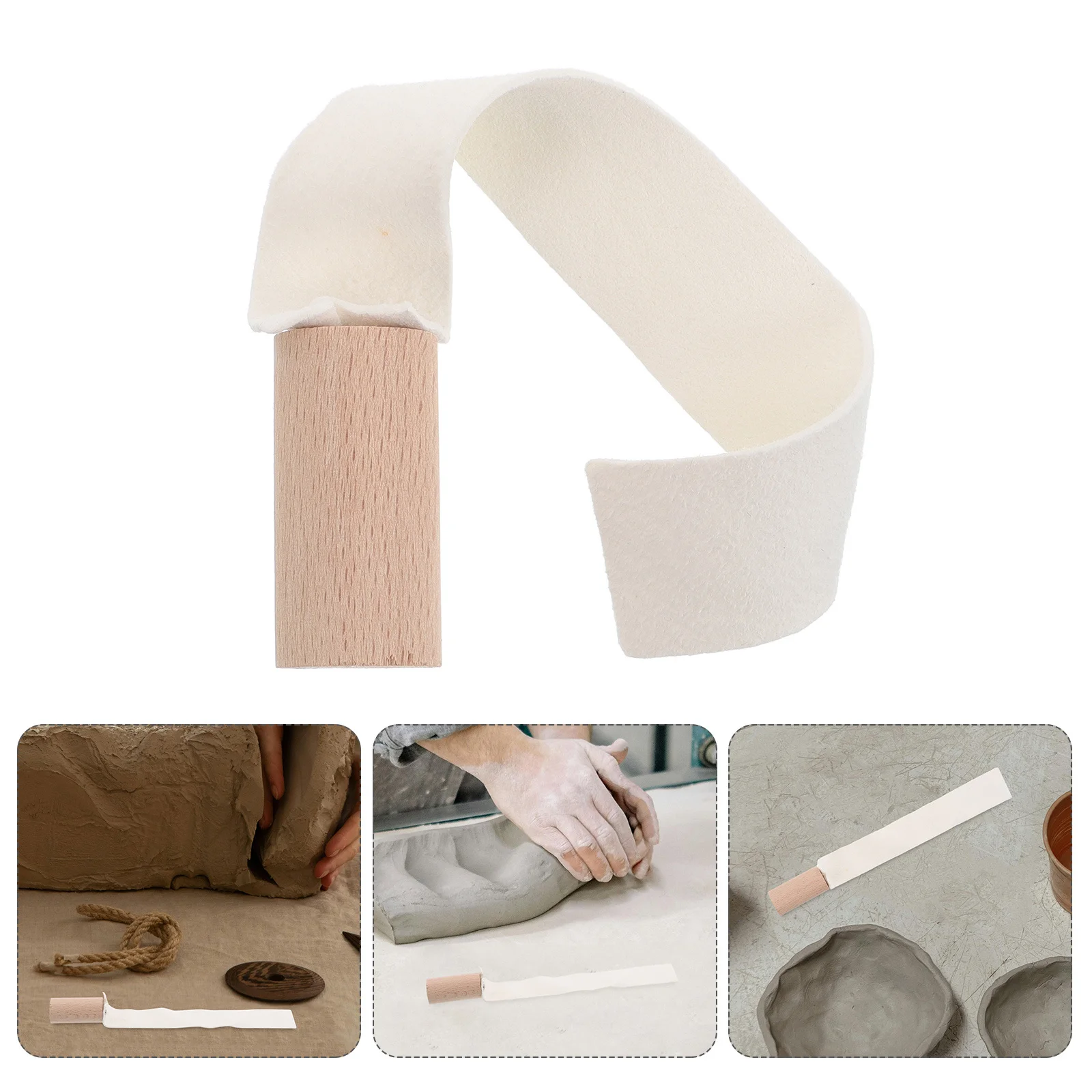 Pottery Trimming Tool Suede Strip for Clay Smoothing Polishing DIY Ceramic Craft Projects Pottery Shaper Clay Tools Supplies
Pottery Trimming Tool Suede Strip for Clay Smoothing Polishing DIY Ceramic Craft Projects Pottery Shaper Clay Tools Supplies