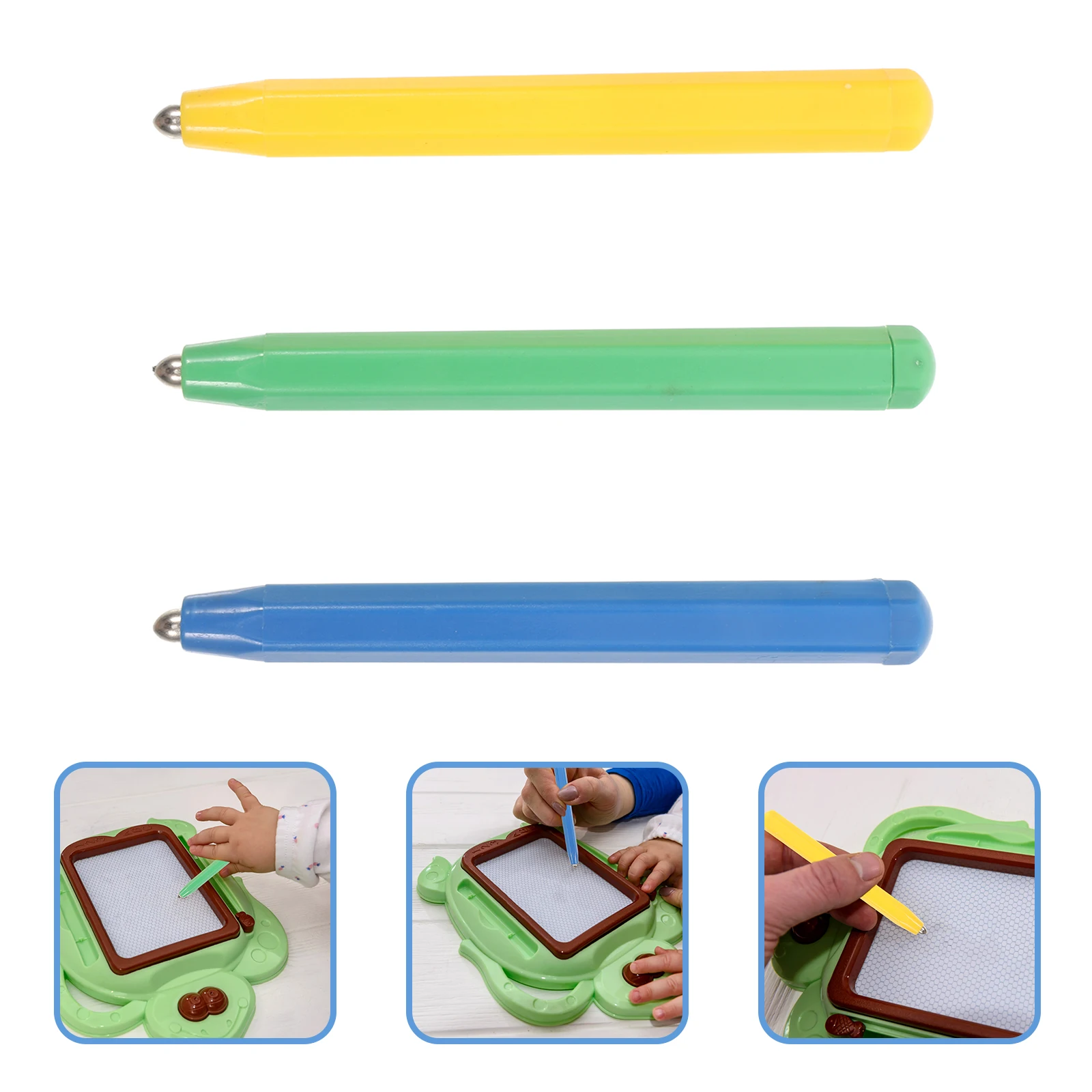 3pcs Magnetic Drawing Pens For Kids Sturdy Plastic Steel Safe Creativity Enhancing Portable Use At Home School Travel
3pcs Magnetic Drawing Pens For Kids Sturdy Plastic Steel Safe Creativity Enhancing Portable Use At Home School Travel