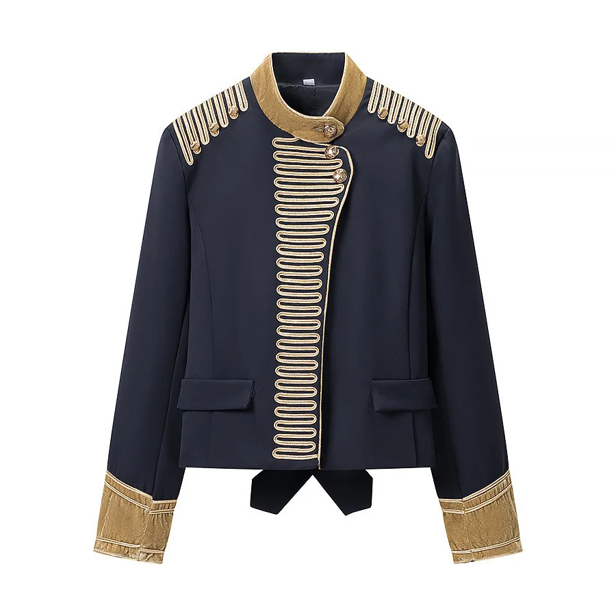Dave&Di Cross Border Foreign Trade New Women's Fashion Versatile Bright Silk Embroidered Jacket For Women
Dave&Di Cross Border Foreign Trade New Women's Fashion Versatile Bright Silk Embroidered Jacket For Women