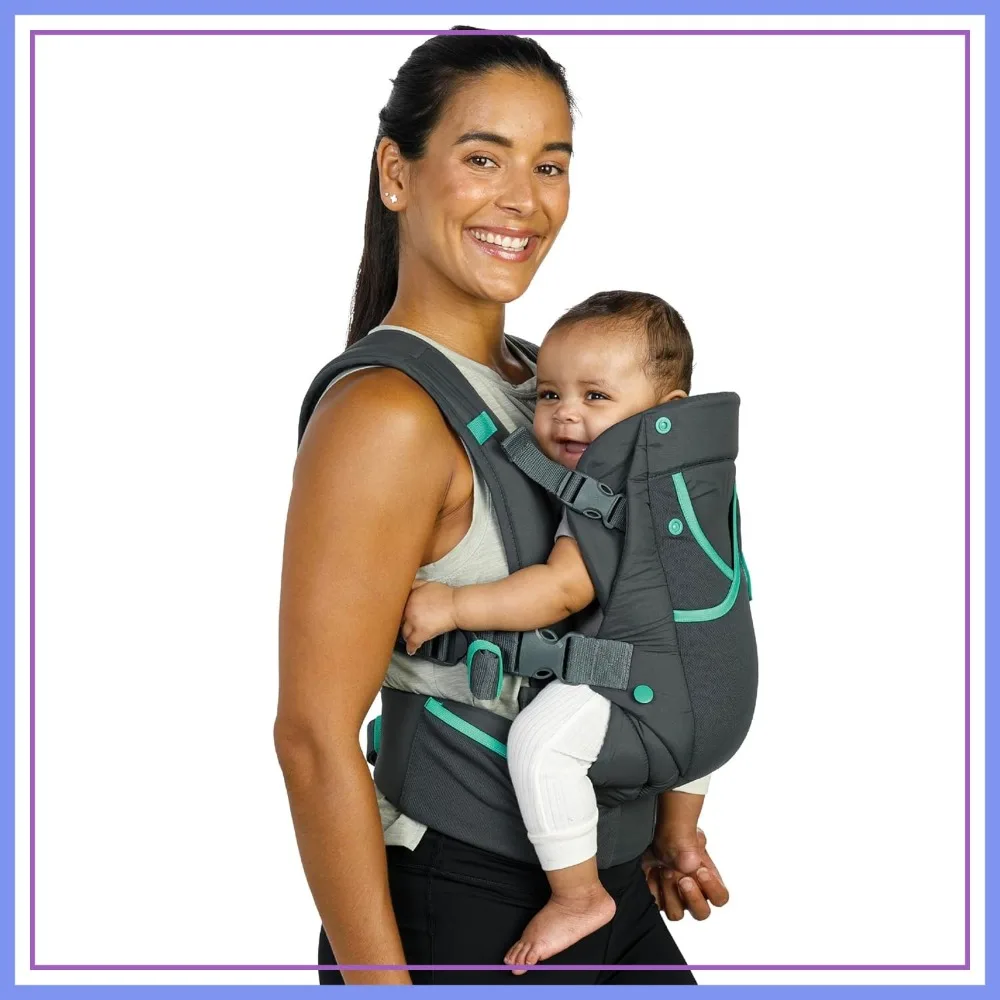 Ergonomic Multi-Pocket Baby Carrier for Newborn to Toddler 8-40 lbs with Padded Straps, Lumbar Belt Storage & Pacifier Loop
Ergonomic Multi-Pocket Baby Carrier for Newborn to Toddler 8-40 lbs with Padded Straps, Lumbar Belt Storage & Pacifier Loop
