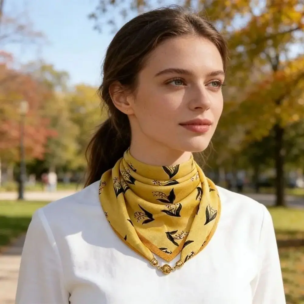 New Neck Protection Soft Cotton Magnetic Scarf Magnetic Buckle 65x65cm Square Scarf Floral Print Women Neckerchief Women Fashion
New Neck Protection Soft Cotton Magnetic Scarf Magnetic Buckle 65x65cm Square Scarf Floral Print Women Neckerchief Women Fashion