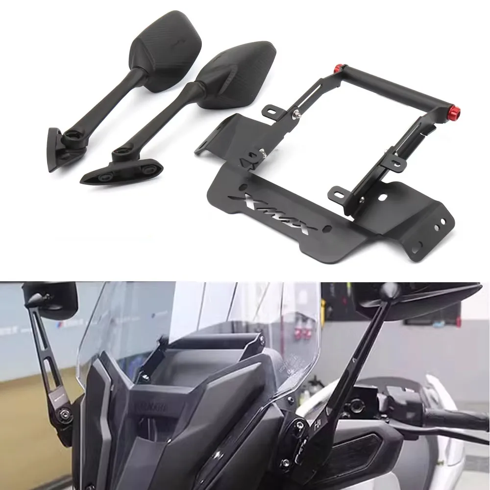 2023 XMAX300 Motorcycle Stand GPS Bracket Mobile Phone Navigation Plate Holder Rear View Mirrors For YAMAHA X-MAX 300 XMAX 300
2023 XMAX300 Motorcycle Stand GPS Bracket Mobile Phone Navigation Plate Holder Rear View Mirrors For YAMAHA X-MAX 300 XMAX 300