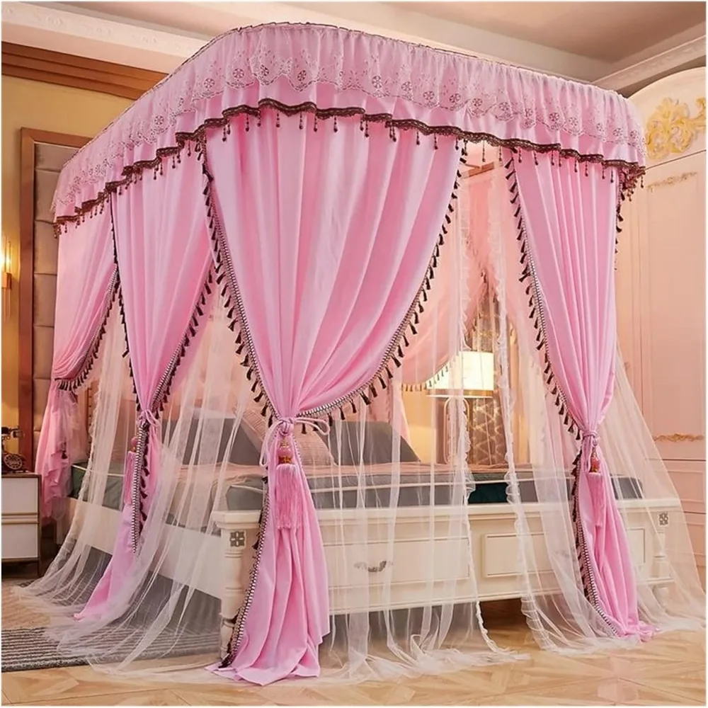 Mosquito Net Bed Canopy with Square Netting Curtain Double Bed Square Insect Screen Cover Outdoor Holiday Travel Home (Color : P
Mosquito Net Bed Canopy with Square Netting Curtain Double Bed Square Insect Screen Cover Outdoor Holiday Travel Home (Color : P