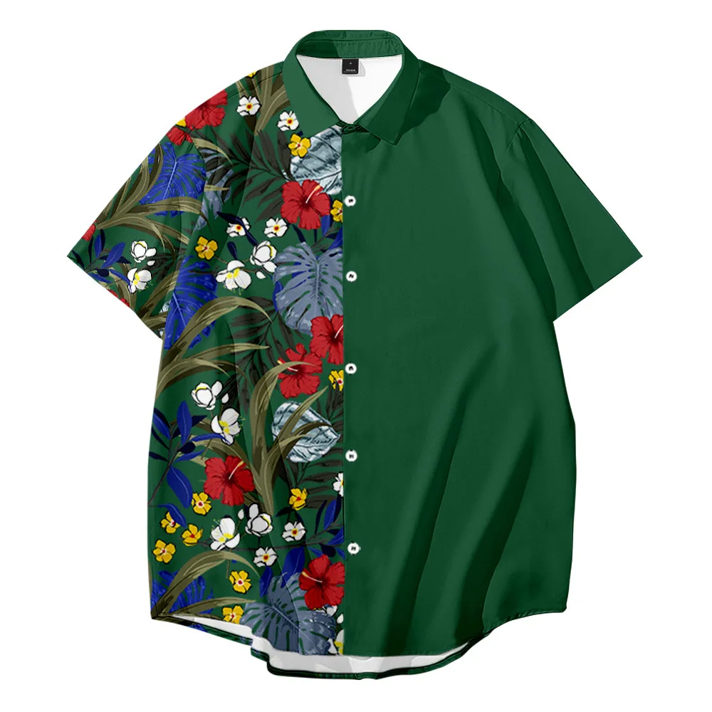 Hawaiian Shirts for Men And Women Highstreet Style Tropical Plants Patchwork Print Hawaii Summer Casual Short sleeve Tops
Hawaiian Shirts for Men And Women Highstreet Style Tropical Plants Patchwork Print Hawaii Summer Casual Short sleeve Tops