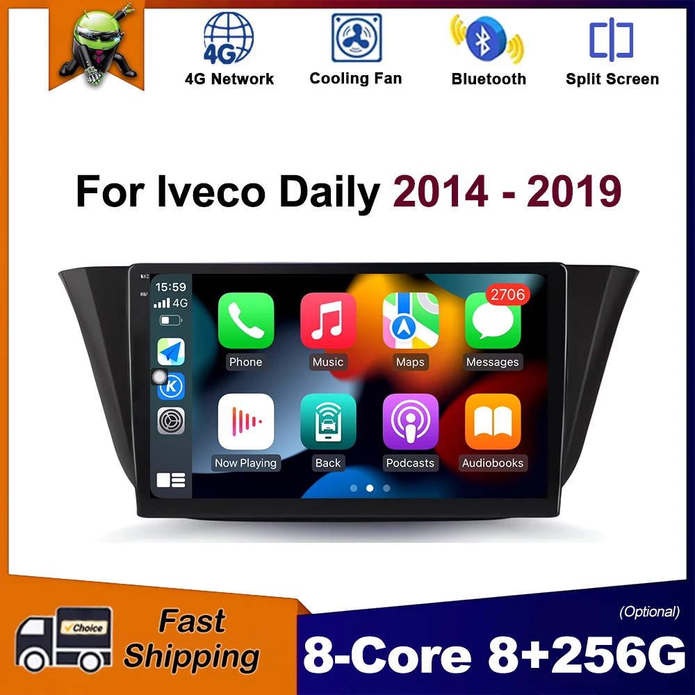 9 inch Android OS Car Radio for Iveco Daily 2014 - 2019 Multimedia Stereo Player GPS Navigation Wireless Carplay WiFi Head Unit
9 inch Android OS Car Radio for Iveco Daily 2014 - 2019 Multimedia Stereo Player GPS Navigation Wireless Carplay WiFi Head Unit