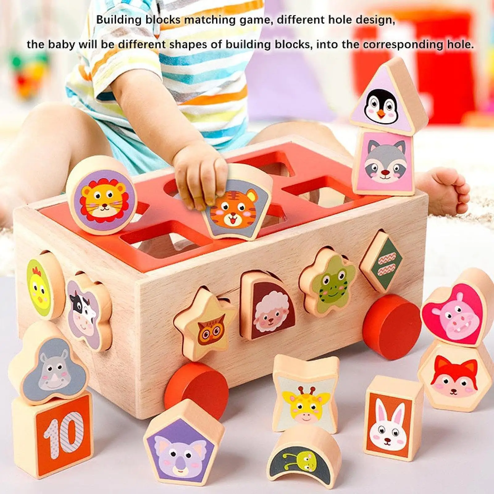 Shape Sorter Toys Educational Toys Hands on Abilities Colorful Montessori Toys Wooden Stacking Blocks for Toddlers Baby Gifts 
Shape Sorter Toys Educational Toys Hands on Abilities Colorful Montessori Toys Wooden Stacking Blocks for Toddlers Baby Gifts
