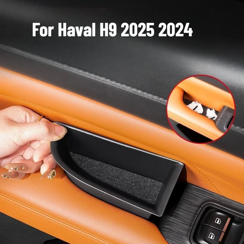 For Haval H9 2025 2024 Car Door Armrest Storage Box Garnish Cover Storage Box Copilot Organize 
For Haval H9 2025 2024 Car Door Armrest Storage Box Garnish Cover Storage Box Copilot Organize