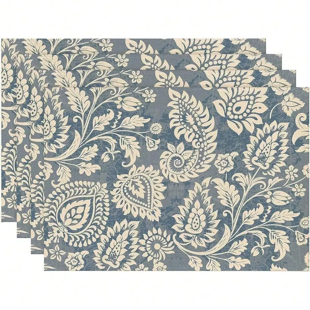 Set Of 4 Boho Paisley Floral Ikat Place Mats Washable Table Dinner Mats Linen Table Mats For Kitchen Dining Party Home Kitchen
Set Of 4 Boho Paisley Floral Ikat Place Mats Washable Table Dinner Mats Linen Table Mats For Kitchen Dining Party Home Kitchen