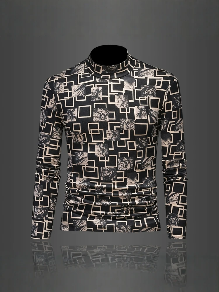 Теплая двусторонняя мужская футболка с длинным рукавом, приталенная, повседневная, базовый слой, с высоким воротником, для ношения под одеждой, на осень
Теплая двусторонняя мужская футболка с длинным рукавом, приталенная, повседневная, базовый слой, с высоким воротником, для ношения под одеждой, на осень