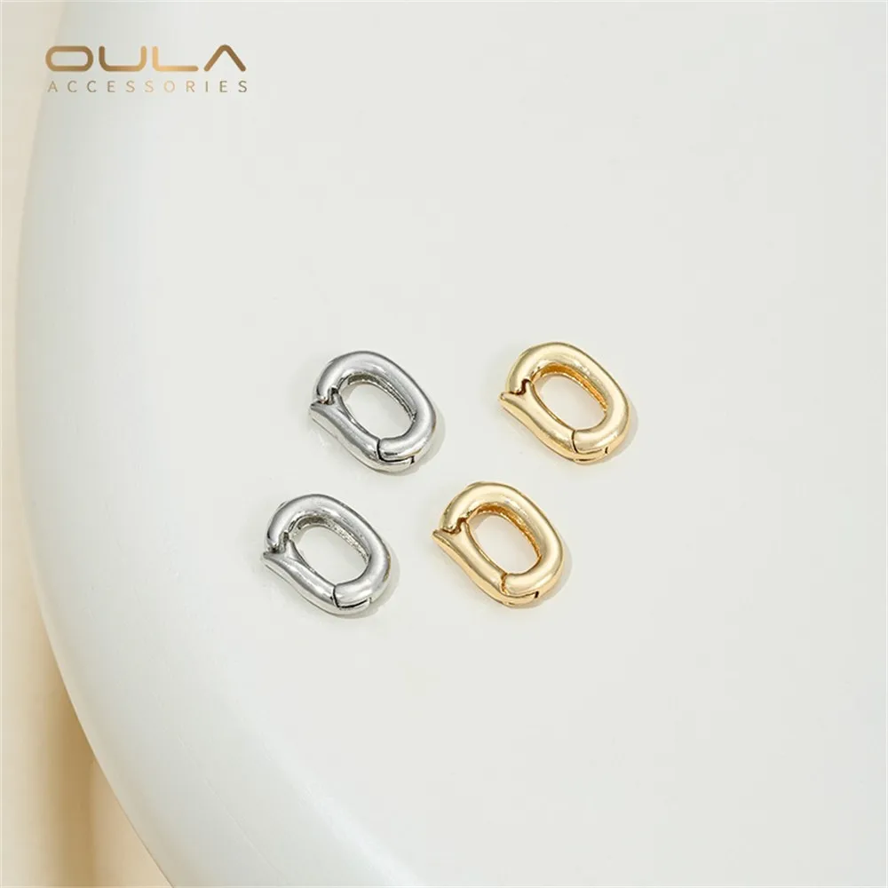 14K Gold-plated Oval O-shaped Universal Buckle Handcrafted Diy Pearl Bracelet Necklace Ring Buckle Accessory Connecting Buckle
14K Gold-plated Oval O-shaped Universal Buckle Handcrafted Diy Pearl Bracelet Necklace Ring Buckle Accessory Connecting Buckle