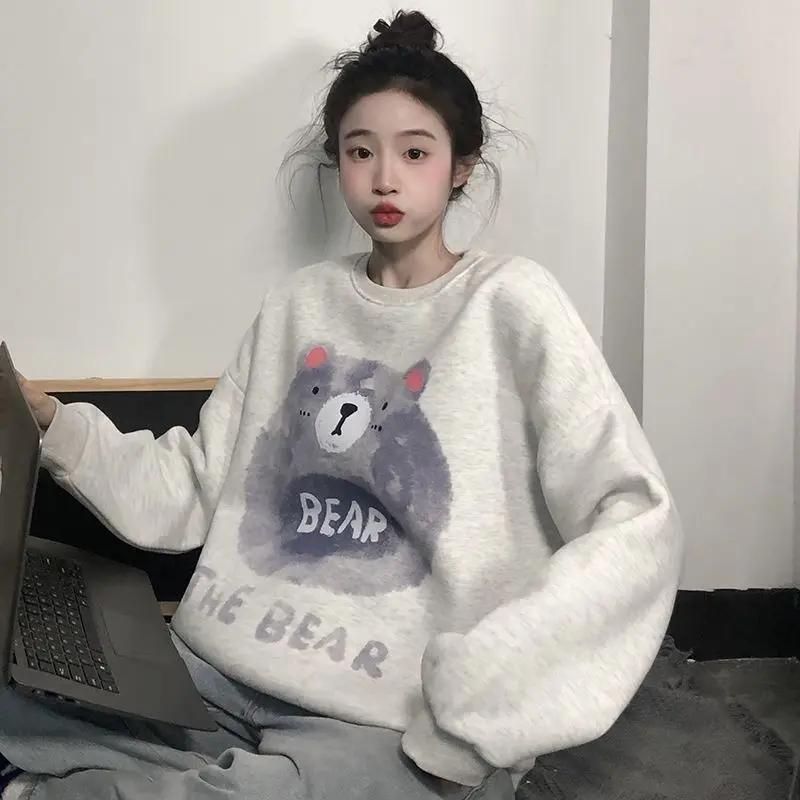Cartoon Printed Hoodie Women O-neck Long Sleeve Y2k Top Harajuku Streetwear All-match Casual Sweatshirt
Cartoon Printed Hoodie Women O-neck Long Sleeve Y2k Top Harajuku Streetwear All-match Casual Sweatshirt