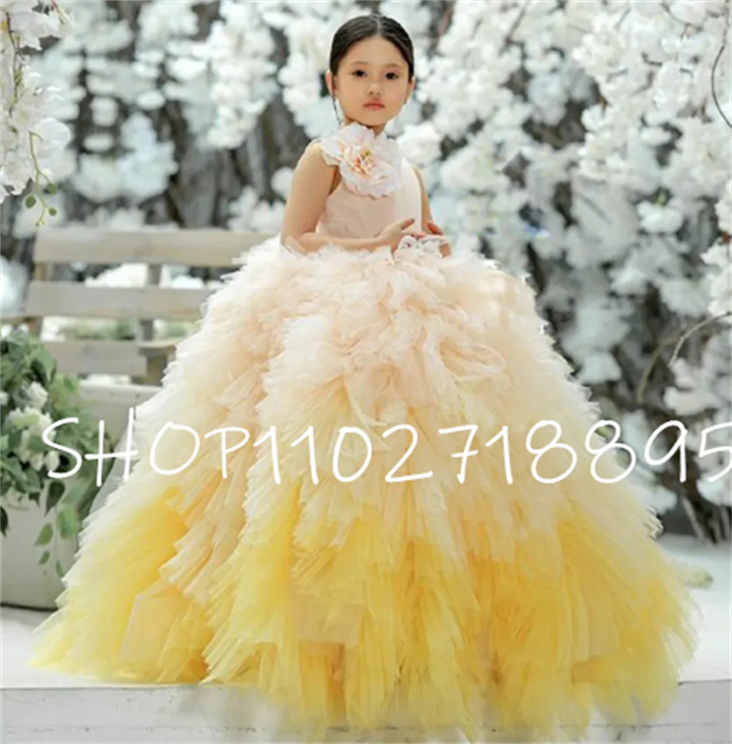 Ball Gown Customized Flower Girl Dress O Neck Sleeveless Ruffles Soft Tulle First Communion Gown Kid Christmas Party Dresses
Ball Gown Customized Flower Girl Dress O Neck Sleeveless Ruffles Soft Tulle First Communion Gown Kid Christmas Party Dresses