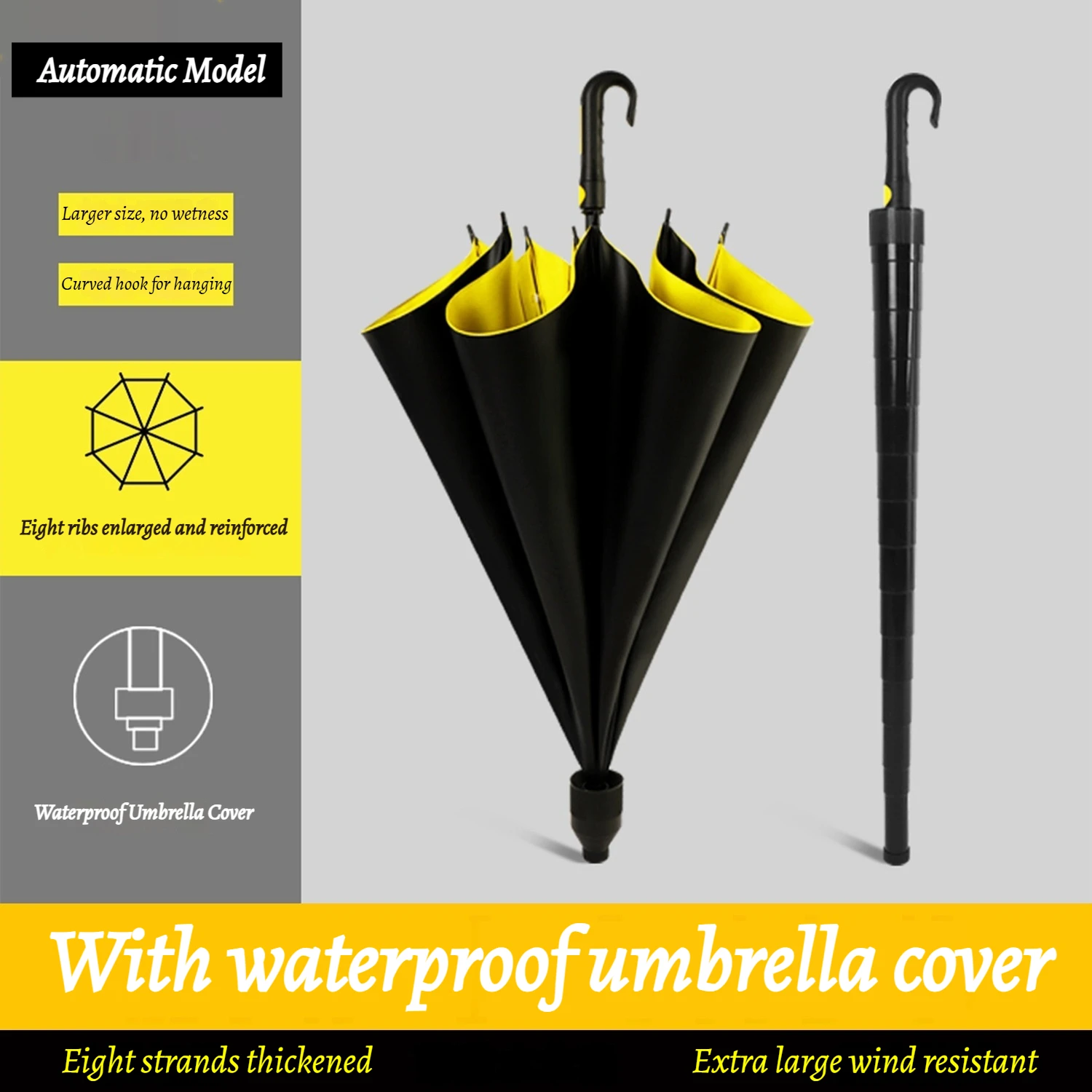 Зонт для гольфа — решение для сухости и порядка с водонепроницаемым чехлом для хранения | 125 см, ветрозащитный, с защитой от ультрафиолета, для школы, поездок на работу, путешествий
Зонт для гольфа — решение для сухости и порядка с водонепроницаемым чехлом для хранения | 125 см, ветрозащитный, с защитой от ультрафиолета, для школы, поездок на работу, путешествий