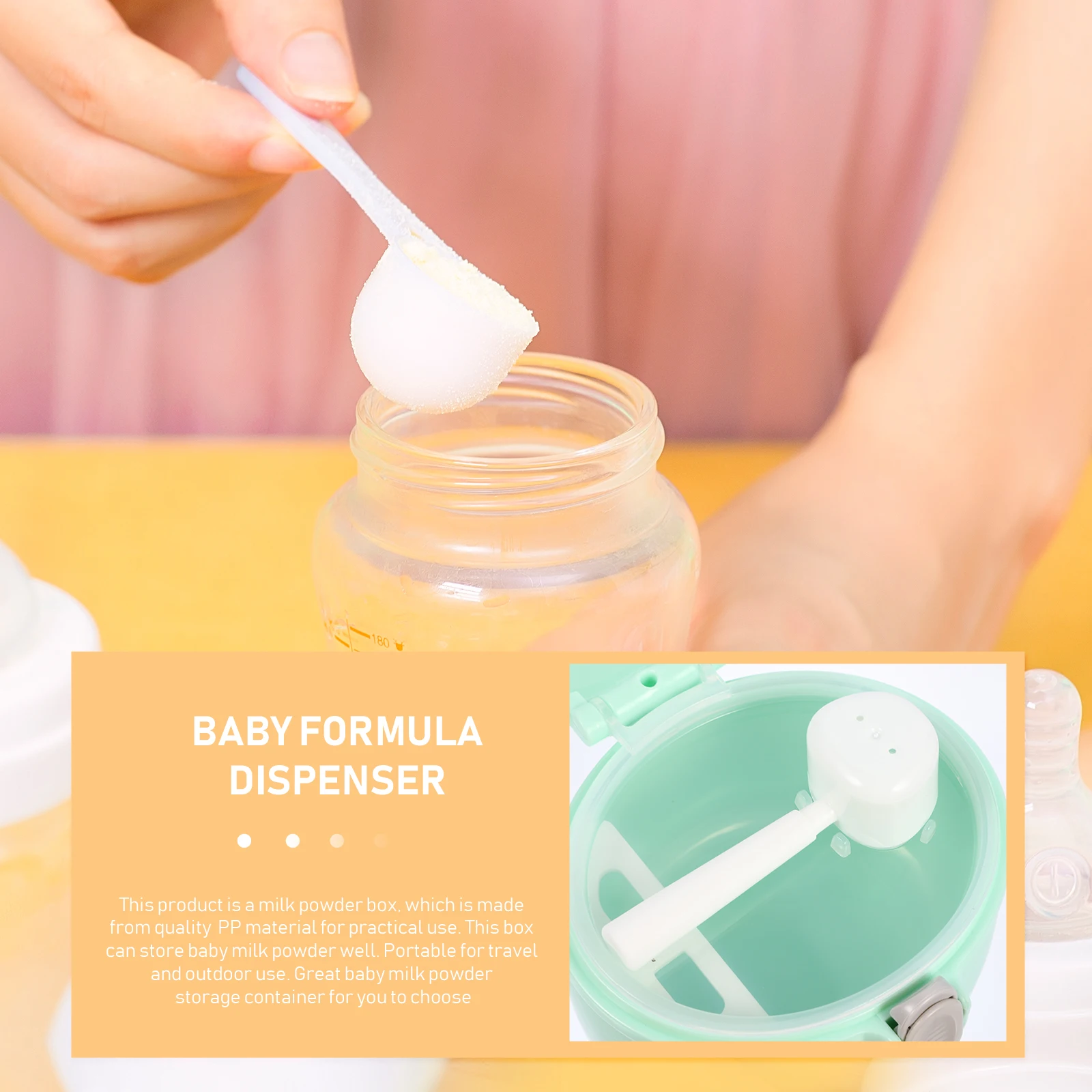 Baby Formula Dispenser Milk Powder Storage Box Leakproof Container Scoop Snacks Coffee Tea Spices Fruit Powder Food Storage
Baby Formula Dispenser Milk Powder Storage Box Leakproof Container Scoop Snacks Coffee Tea Spices Fruit Powder Food Storage
