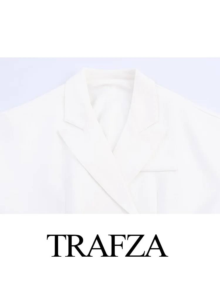 TRAFZA Women Elegant Solid Pants Suit Lapel Double Sleeveless Belt Design Vest+Pockets Pleated Zipper Button Long Straight Pant
TRAFZA Women Elegant Solid Pants Suit Lapel Double Sleeveless Belt Design Vest+Pockets Pleated Zipper Button Long Straight Pant