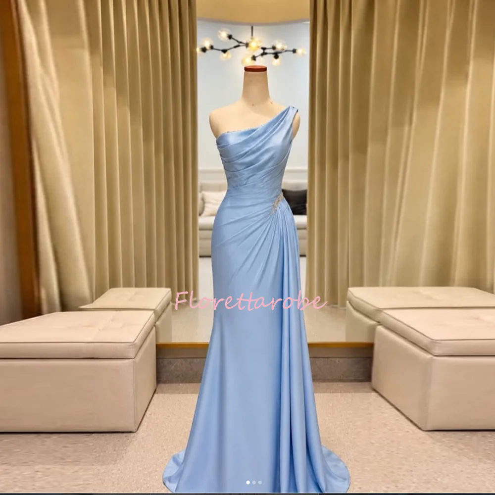 Attractive One Shoulder Groom Mother of The Bride Dress Pleat Mermaid Floor Length Beads Wedding Guest Evening Customized
Attractive One Shoulder Groom Mother of The Bride Dress Pleat Mermaid Floor Length Beads Wedding Guest Evening Customized